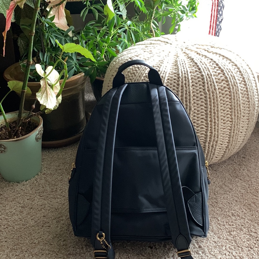 Coach brand- Nylon Cargo Carrie Backpack. Black. Brand new never used. - Picture 2 of 6